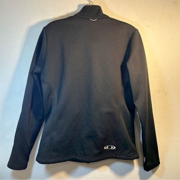 SALOMON LADIES COAT LARGE BLACK EVERYDAY CASUAL outdoors capsule minimalist - Picture 16 of 16